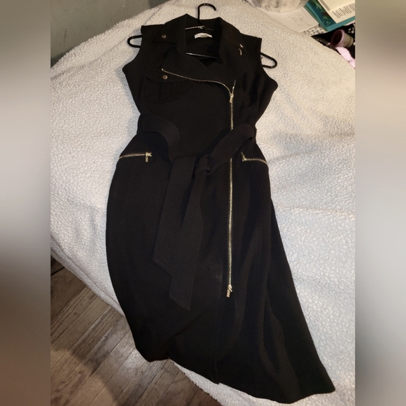 Calvin Klein Black Dress with Gold Details - Picture 6 of 6
